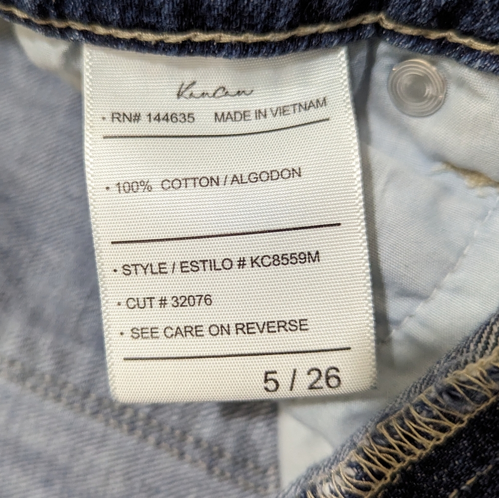 KanCan Estilo Distressed Ripped Frayed Boyfriend Jeans Women's Size 26/7 - Picture 6 of 12